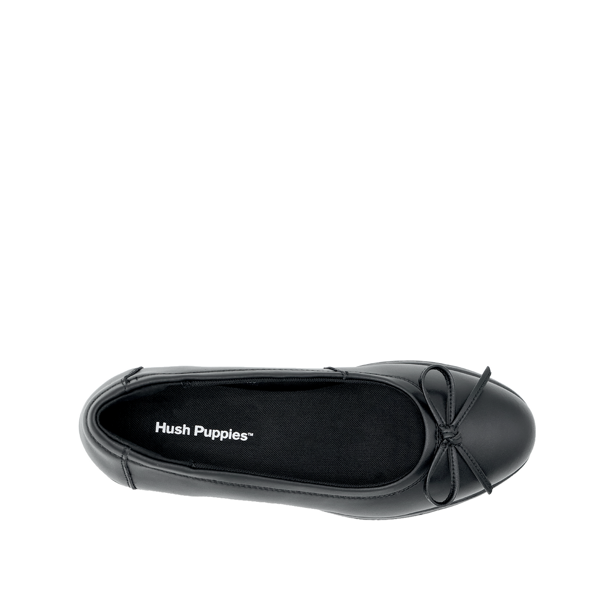 Tina Bow Women's Back to School - Black Coated Leather Hush Puppies Philippines