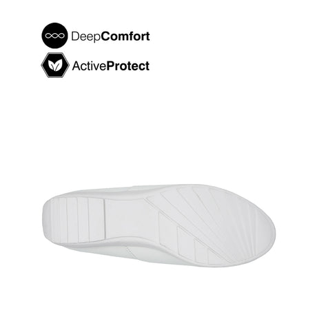 Lana Loafer Plain Toe Women's Shoes - White Leather