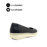 Quinta Slip On Women's Shoes - Black Leather