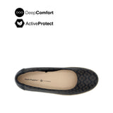 Quinta Slip On Women's Shoes - Black Leather