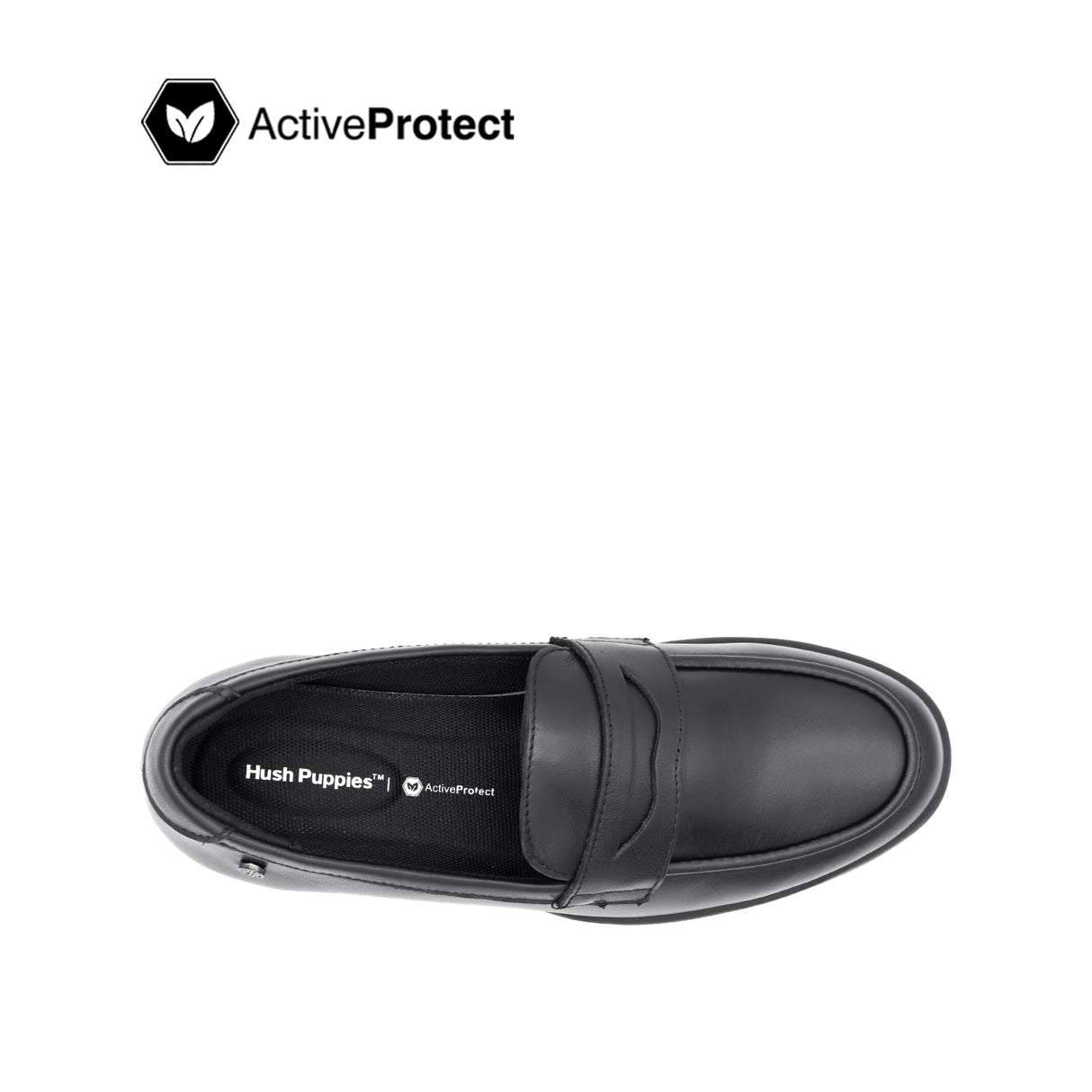 Sana Wedge Penny Women's Shoes - Black Leather