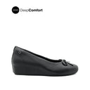 Quincy Bow Women's Shoes - Black Leather