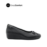 Quincy Bow Women's Shoes - Black Leather