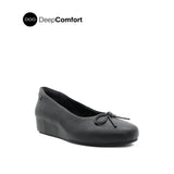 Quincy Bow Women's Shoes - Black Leather