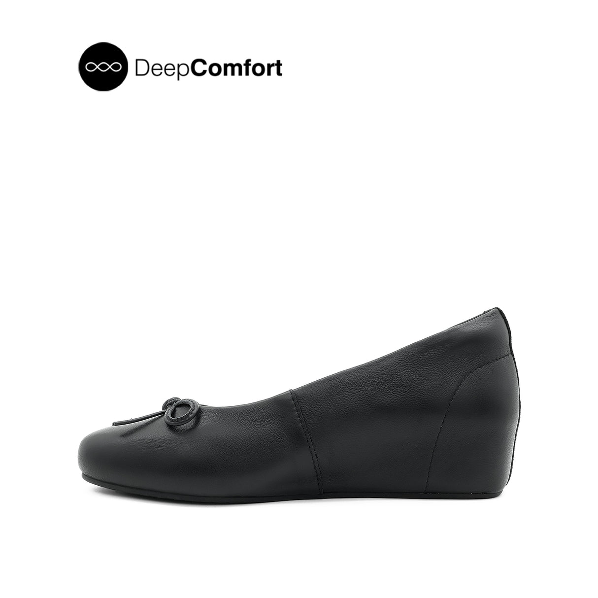 Quincy Bow Women's Shoes - Black Leather