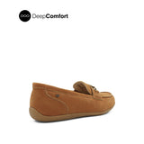 Sienna Metal Bit Women's Shoes - Tan Nubuck