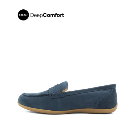 Sienna Penny Women's Shoes - Navy Nubuck