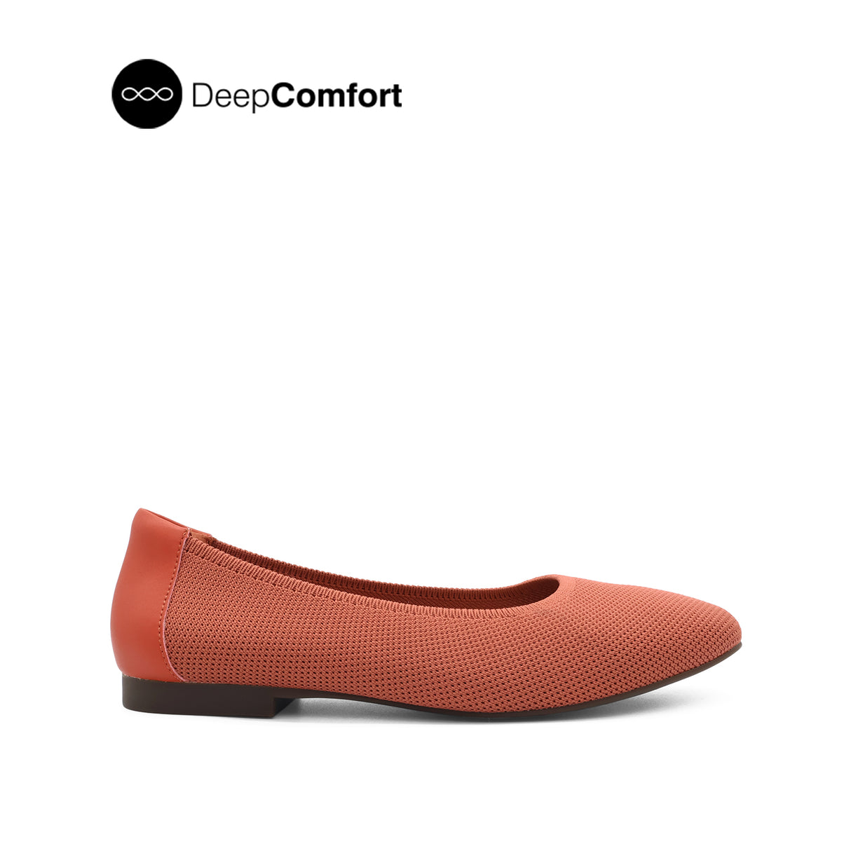 Sabine Slip On Platin Toe Women's Shoes - Autumn Leaf Knitted