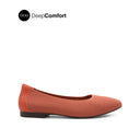 Sabine Slip On Platin Toe Women's Shoes - Autumn Leaf Knitted