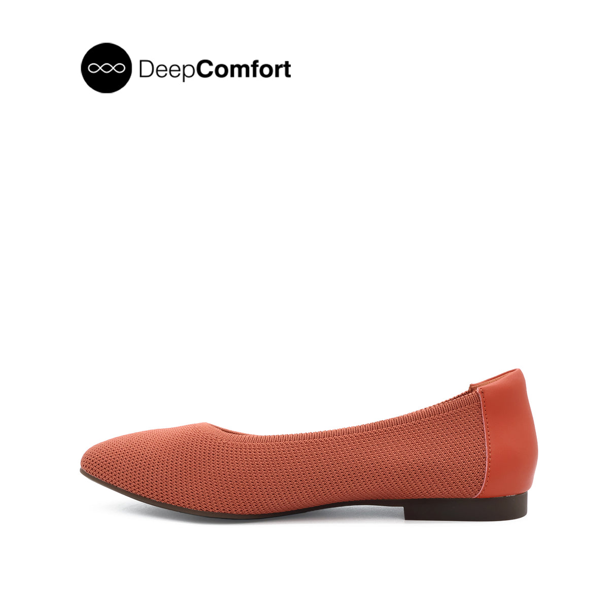 Sabine Slip On Platin Toe Women's Shoes - Autumn Leaf Knitted