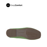 Sabine Slip On Platin Toe Women's Shoes - Olive Knitted