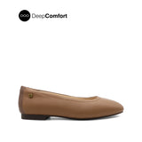 Sabine Slip On Platin Toe Women's Shoes - Tan Leather
