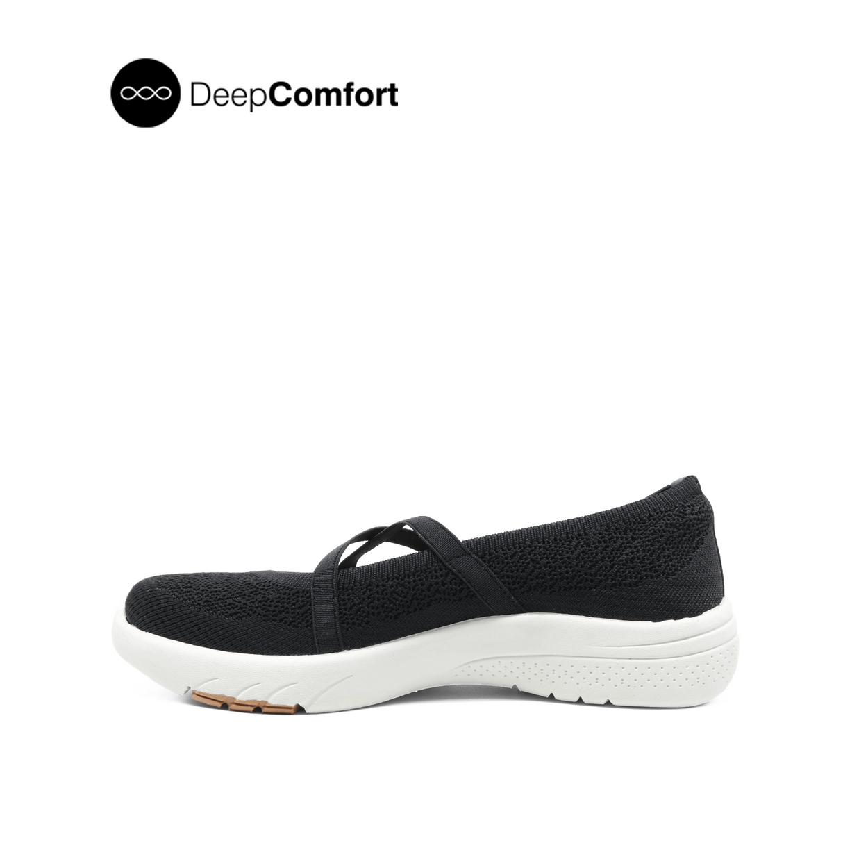 Renee Mary Jane Women's Shoes - Black Knitted