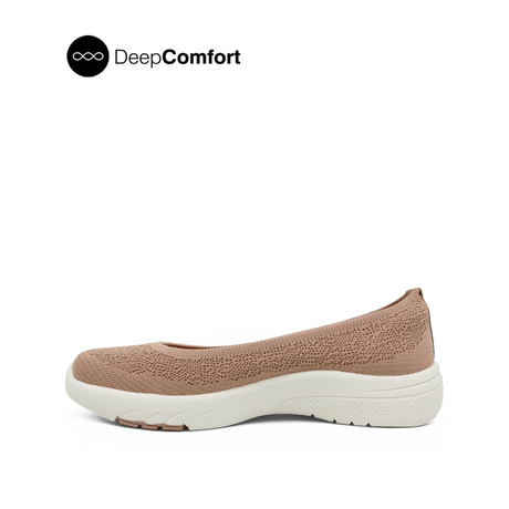 Renee Slip On Women's Shoes - Mocha Knitted
