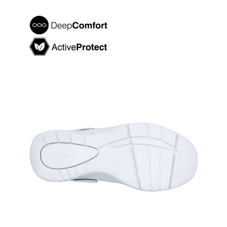 Renee Backstrap Women's Shoes - White Leather