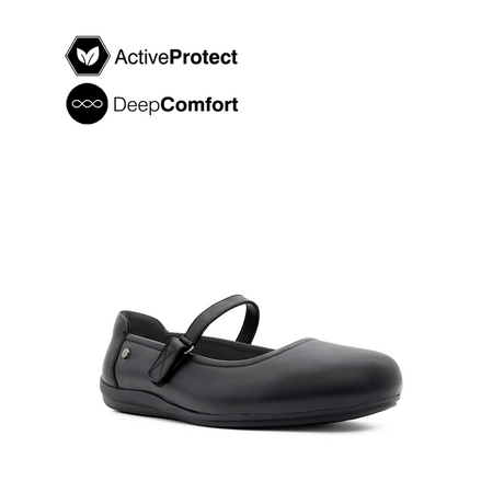 Nora Mary Jane Women's Shoes - Black Leather
