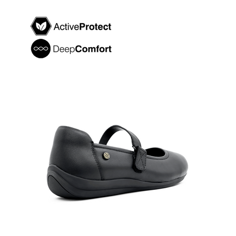 Nora Mary Jane Women's Shoes - Black Leather