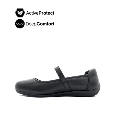 Nora Mary Jane Women's Shoes - Black Leather
