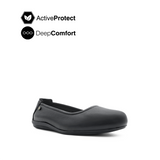 Nora Slip On Women's Shoes - Black Leather