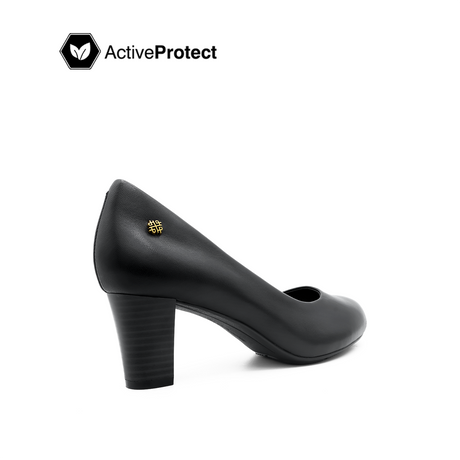 Sola Pump Women's Shoes - Black Leather