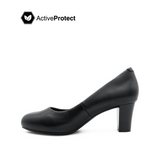 Sola Pump Women's Shoes - Black Leather