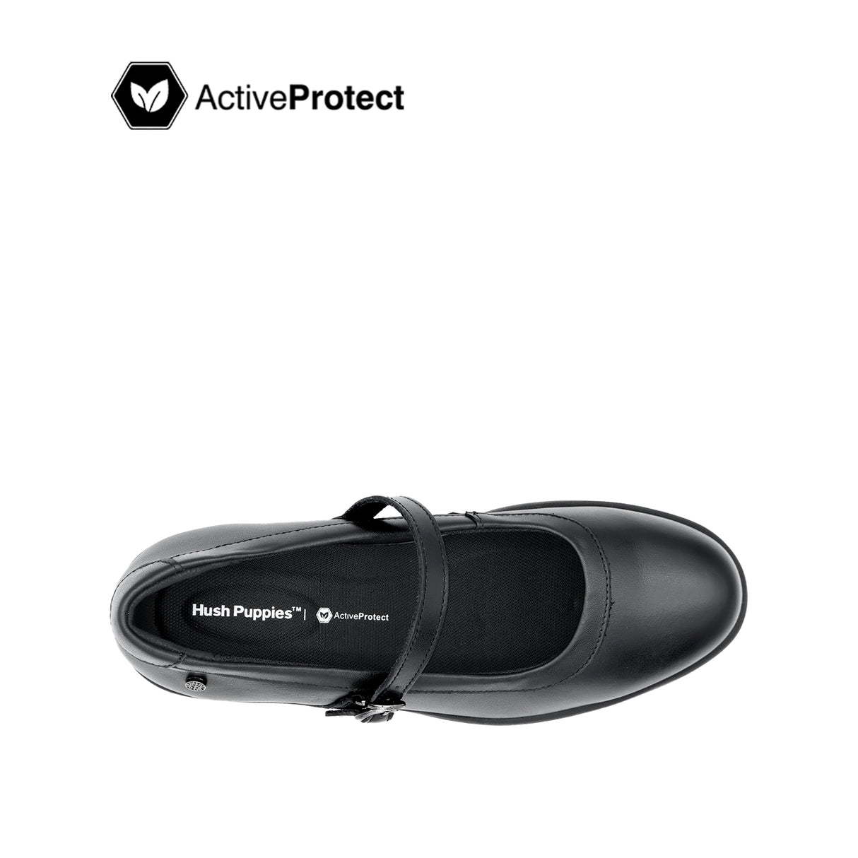 Sana Wedge Mary Jane Women's Shoes - Black Leather