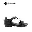 Tabitha Backstrap Women's Shoes - Black Leather Hush Puppies Philippines