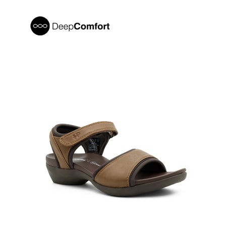 Tabitha QTR Strap Women's Sandals - Dark Brown Leather Hush Puppies Philippines