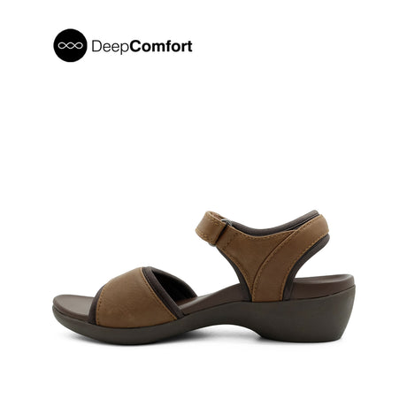 Tabitha QTR Strap Women's Sandals - Dark Brown Leather Hush Puppies Philippines