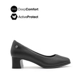 Priya Heel  Women's Shoes - Black Leather