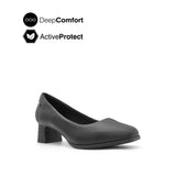 Priya Heel  Women's Shoes - Black Leather