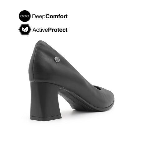 Pippa Heel  Women's Shoes - Black Leather