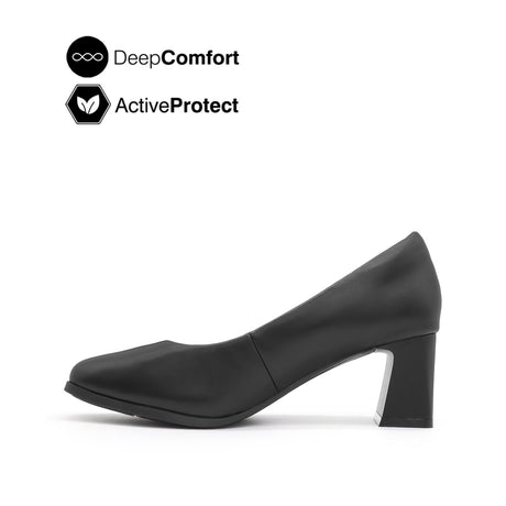 Pippa Heel  Women's Shoes - Black Leather