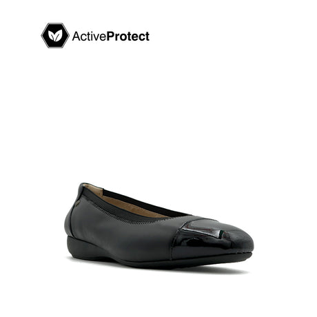 Gemma Slip On TC Women's Shoes - Black Leather