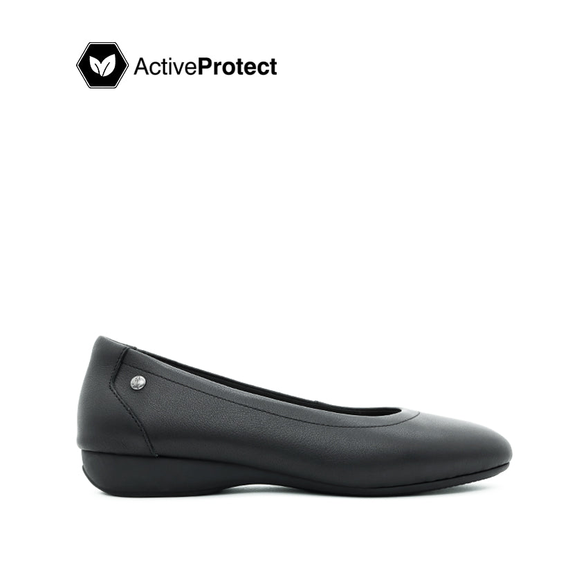 Discount on Hush Puppies  shoes - SKU: Gemma Ballerina Women's Shoes - Black Leather