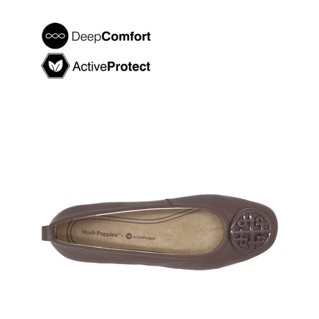 Gemma Medallion Women's Shoes - Coffee Leather
