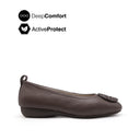 Gemma Medallion Women's Shoes - Coffee Leather