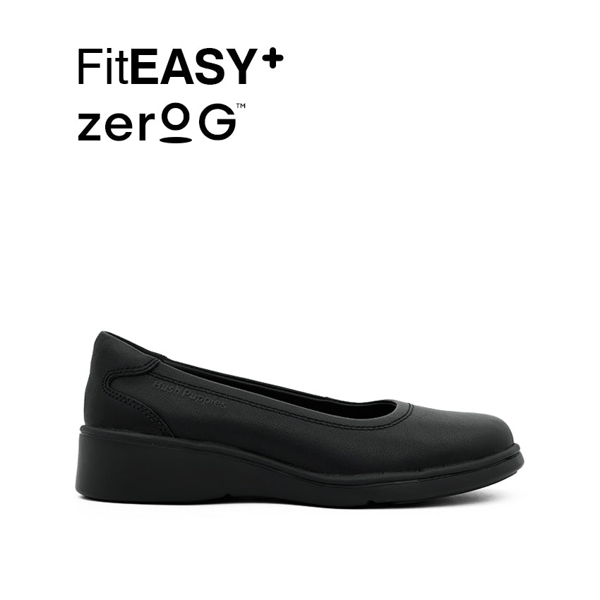 Discount on Hush Puppies  shoes - SKU: Holly Slip On PT Women's Shoes- Black Leather