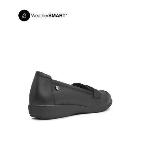 Nadia Penny Women's Shoes - Black Leather Waterproof