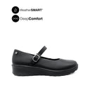 Riley Mary Jane Women's Shoes - Black Leather WP