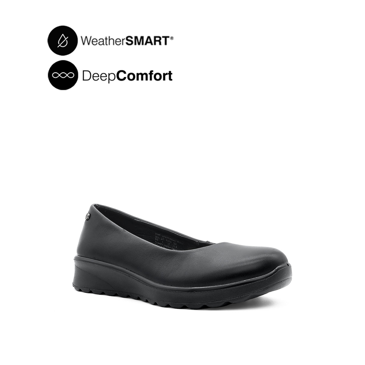 Riley Slip On Women's Shoes - Black Leather WP