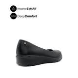 Riley Slip On Women's Shoes - Black Leather WP