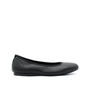 Stella Slip On Plain Toe Women's Shoes - Black Coated Leather