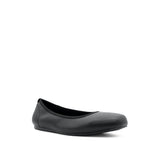 Stella Slip On Plain Toe Women's Shoes - Black Coated Leather