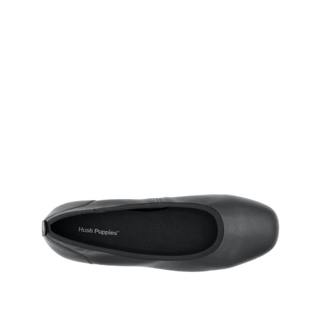 Stella Slip On Plain Toe Women's Shoes - Black Coated Leather
