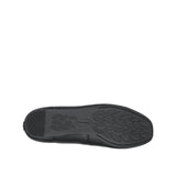 Stella Slip On Plain Toe Women's Shoes - Black Coated Leather