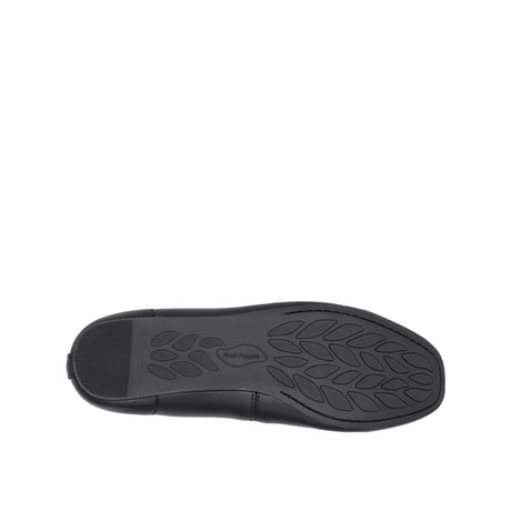 Stella Slip On Plain Toe Women's Shoes - Black Coated Leather