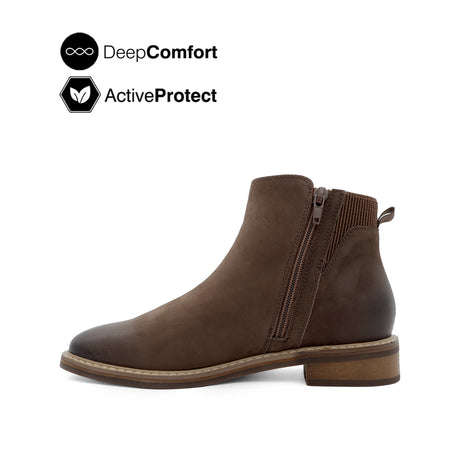 Polly Chelsea Women's Boots - Coffee Nubuck