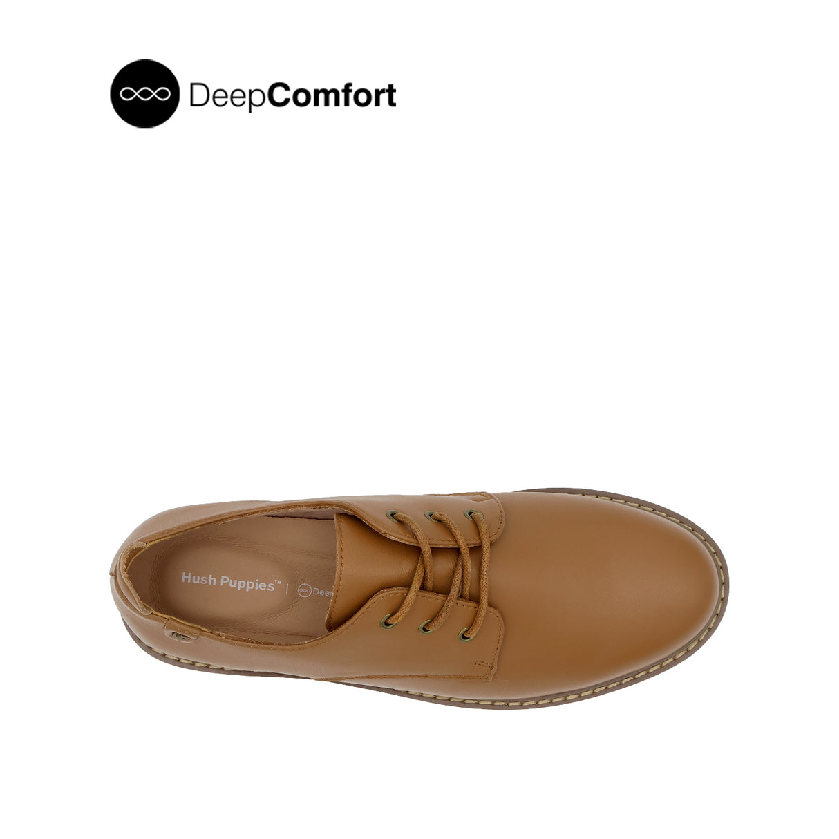 Patsey Lace Up Women's Shoes - Tan Leather Plain Toe