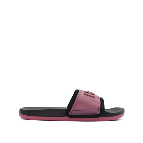 Gaynor Slide Women's Sandals - Mauve Black Neoprene